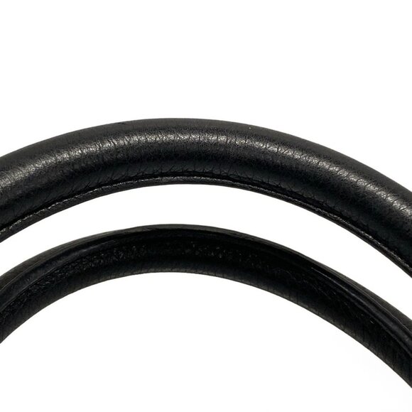 Auth BALENCIAGA waist large shopper bag 702082 Black Leather Handbag - Picture 8 of 16